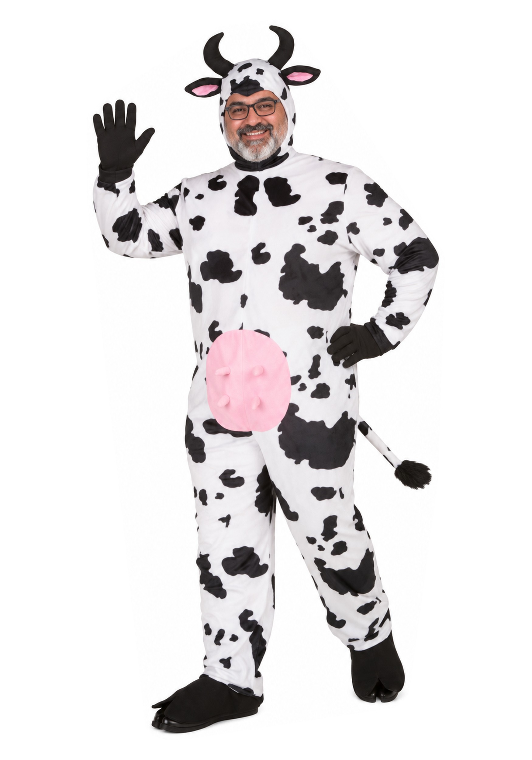 Adult Plus Size Deluxe Cow Costume | Animal Costumes