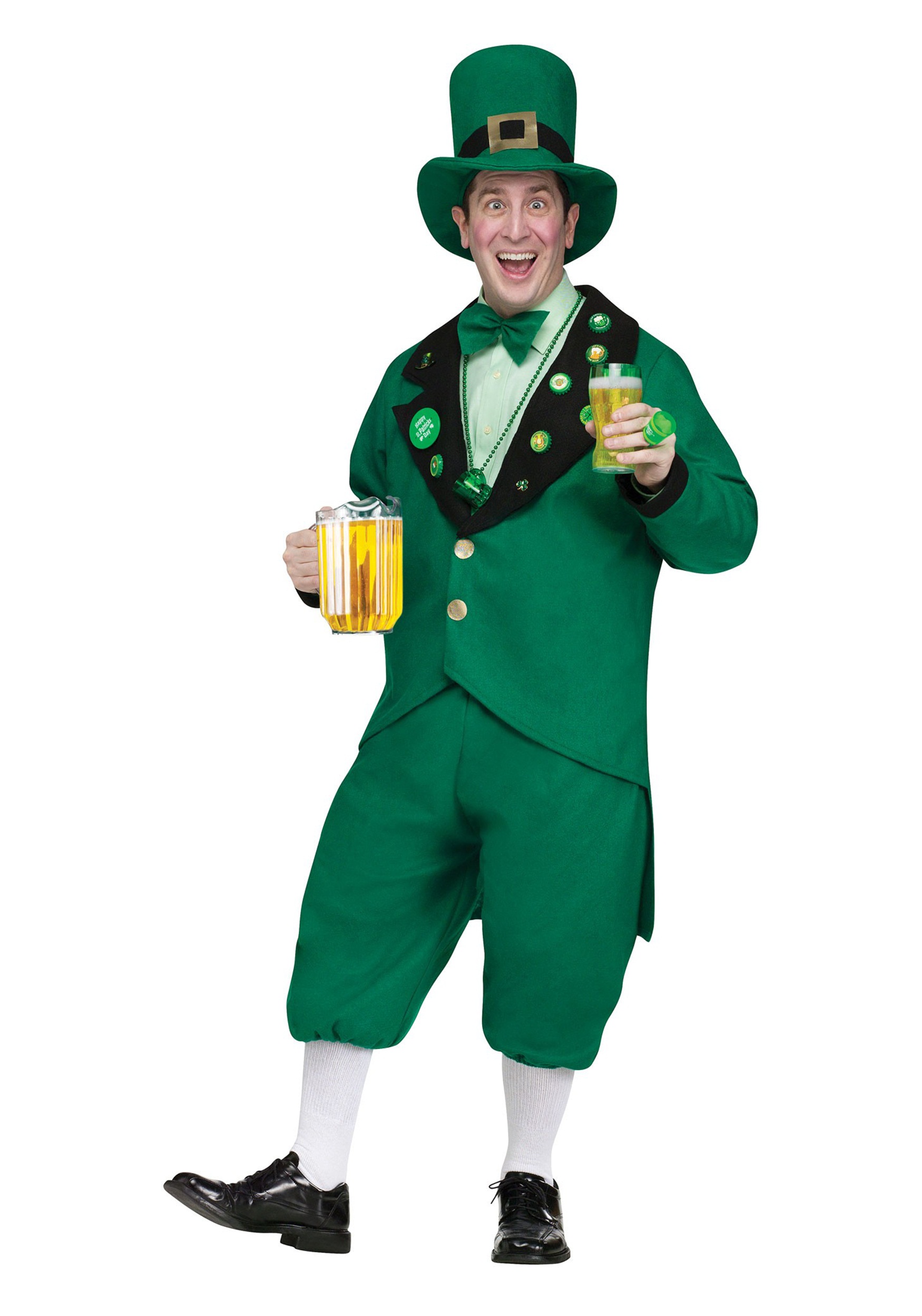 Photos - Fancy Dress Fun World Pub Crawl Leprechaun Costume for Men Green FU5386