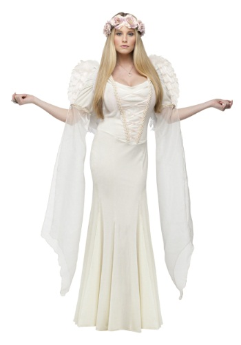 Womens Ivory Angel Costume Dress