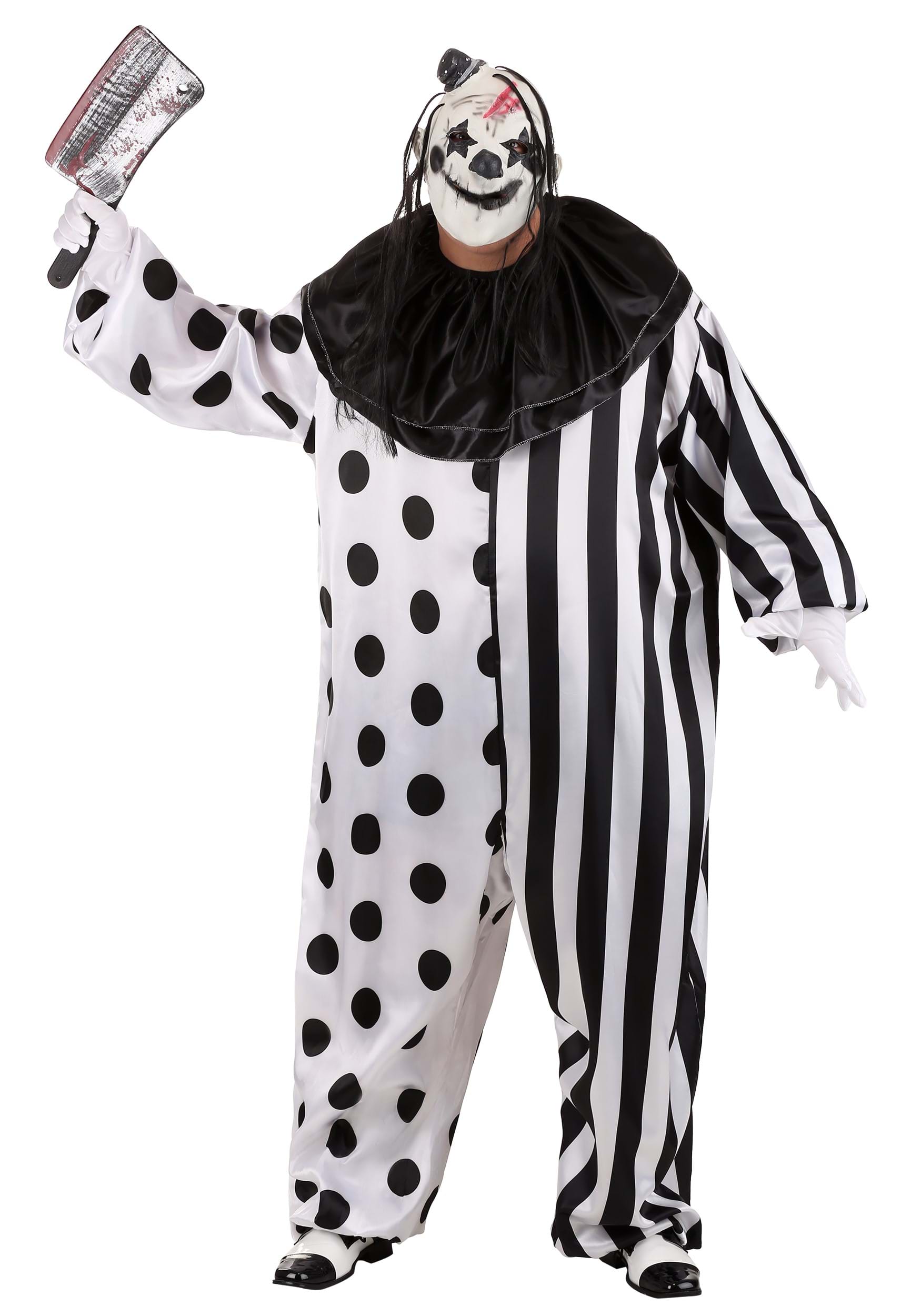SCARY JOKER FACE MASK Mens Evil Horror Clown Halloween Costume Accessory NEW UK 
