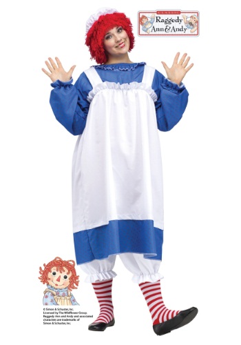 Raggedy Ann Plus Size Costume For Adults
