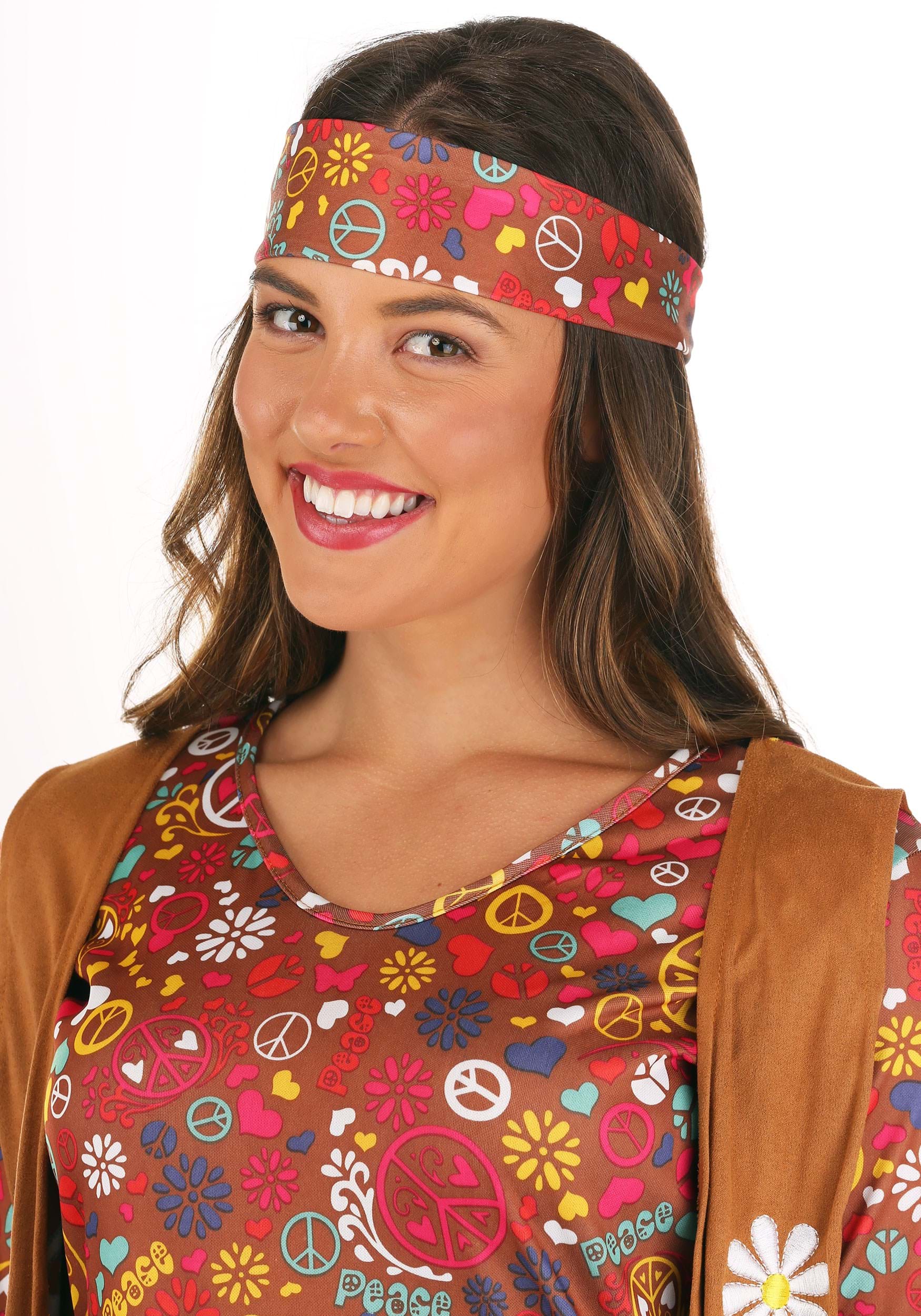 Peace & Love Hippie Costume For Women