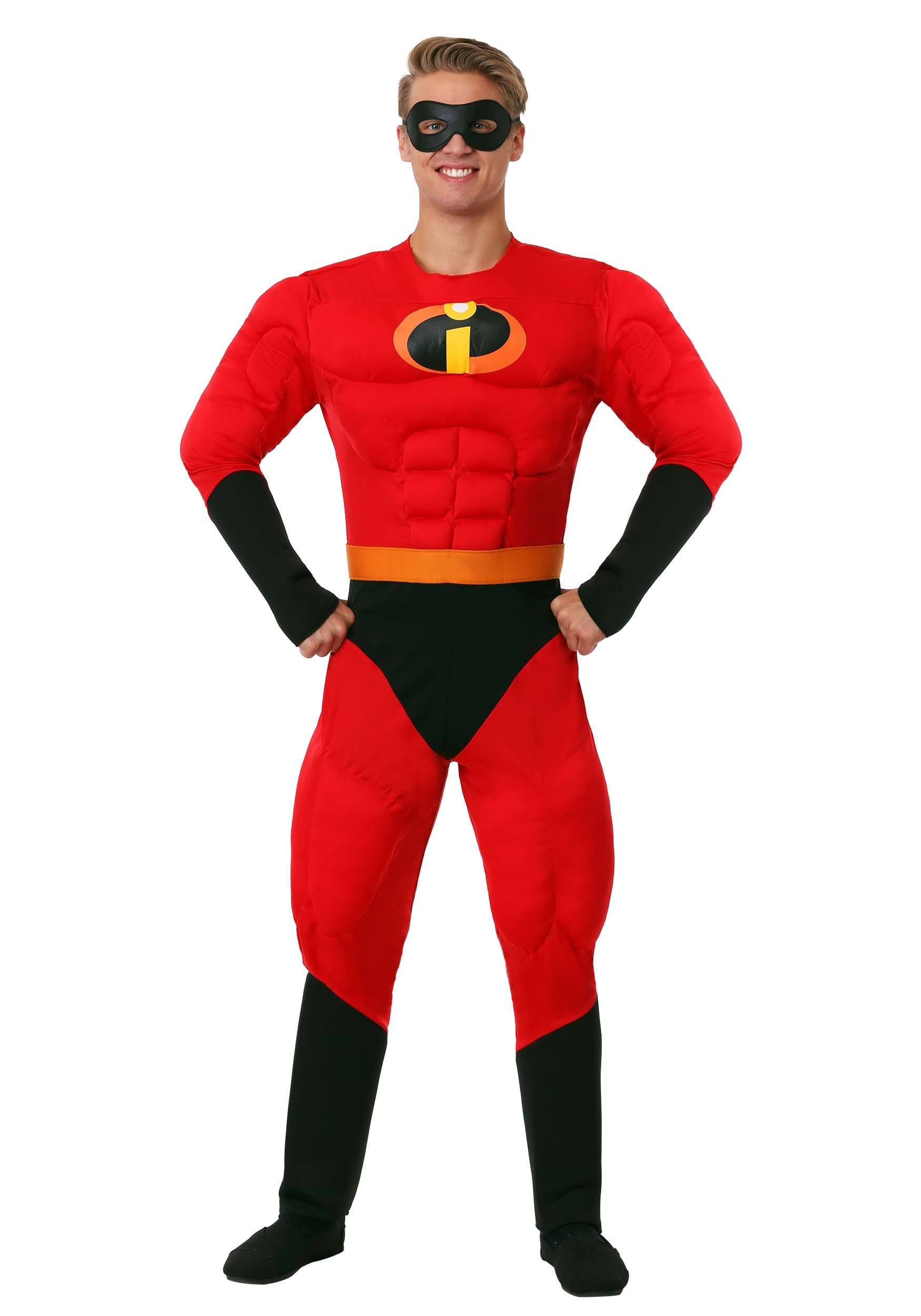 Photos - Fancy Dress Disguise Deluxe Mr. Incredible Plus Size Muscle Costume Red DI5368X