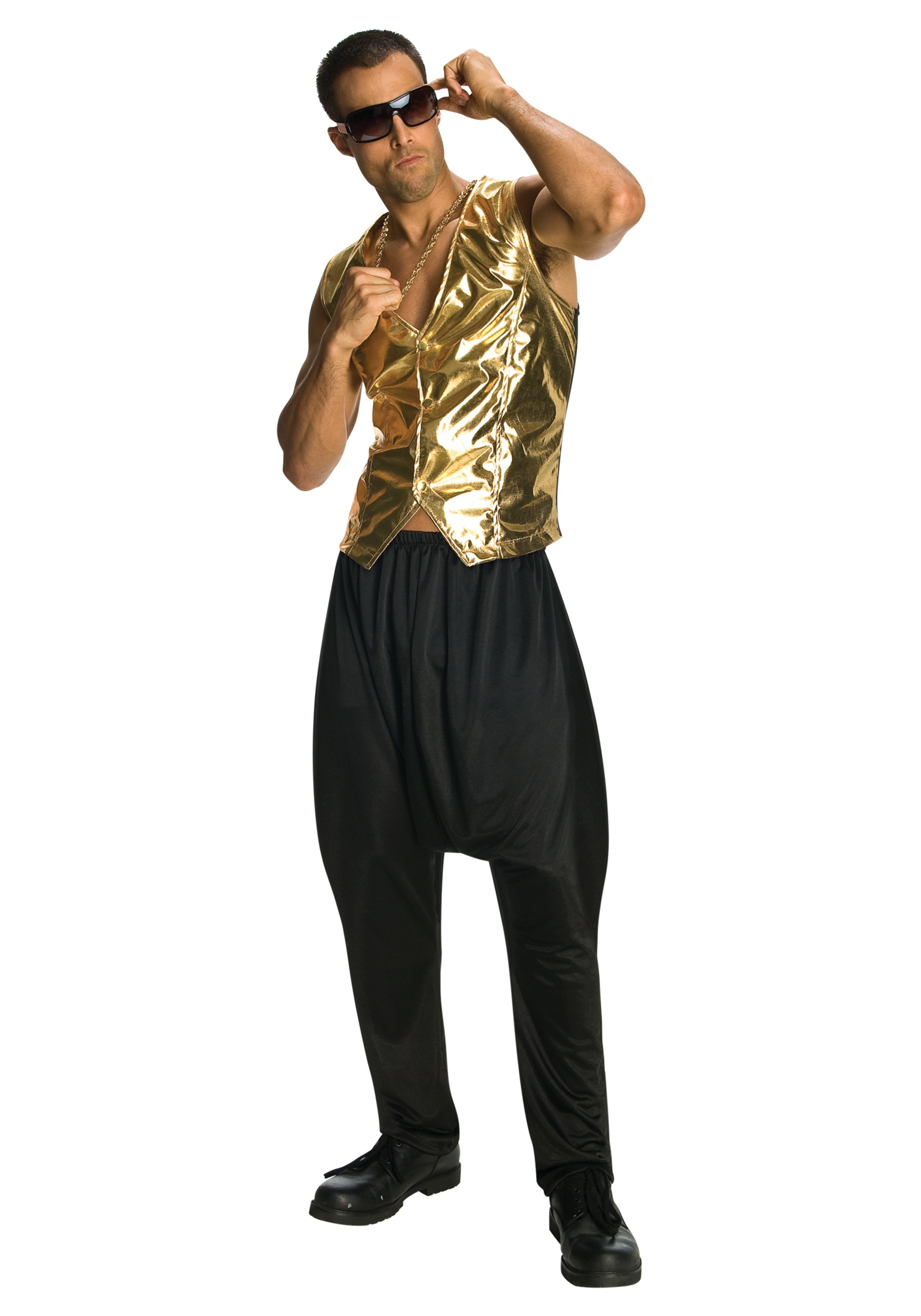Gold MC Hammer Vest for Adults