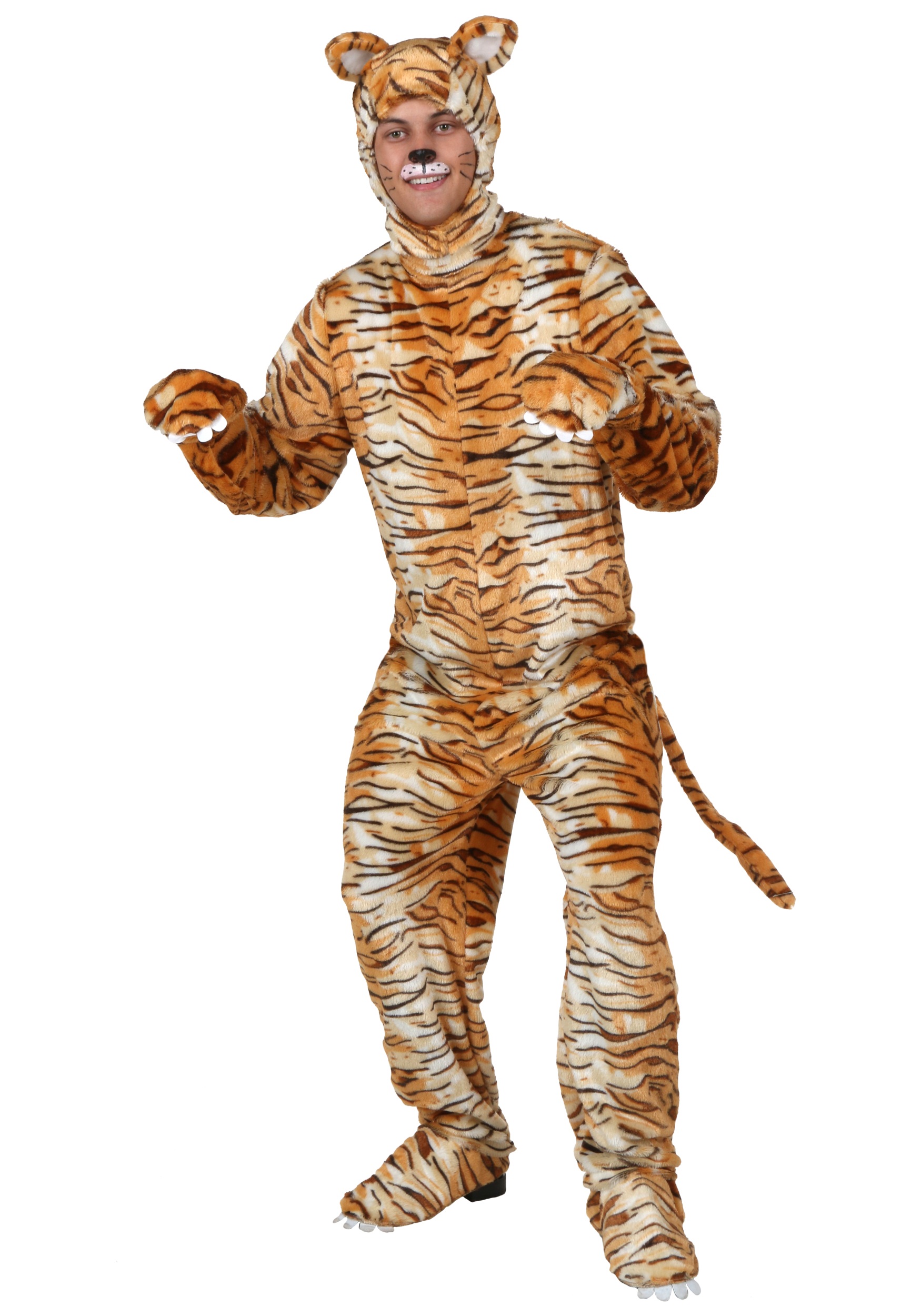 Photos - Fancy Dress FUN Costumes Adult Plus Size Tiger Costume | Plus Size Costumes Orange/