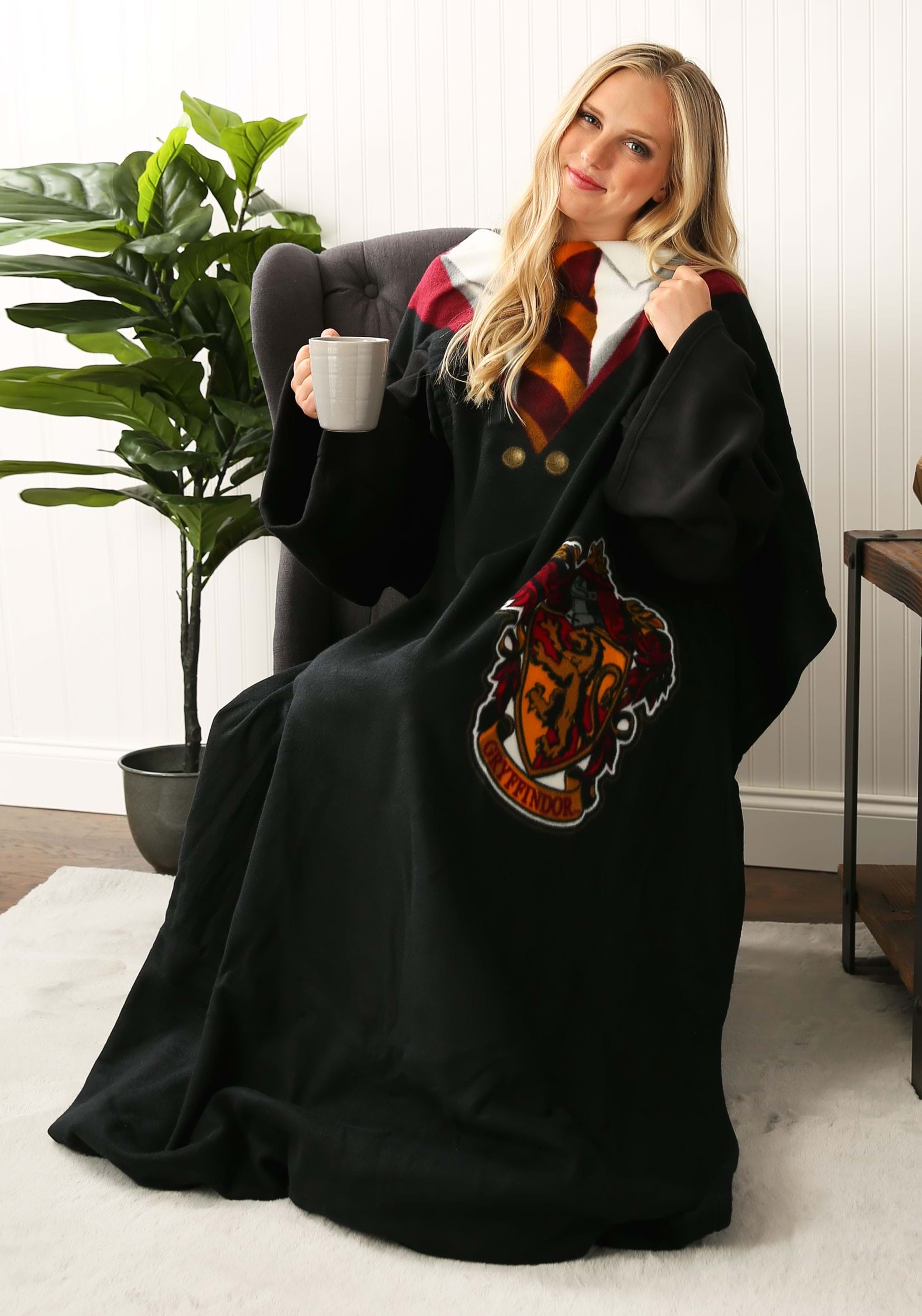 Adult Harry Potter Comfy Throw Gryffindor Robe Blanket
