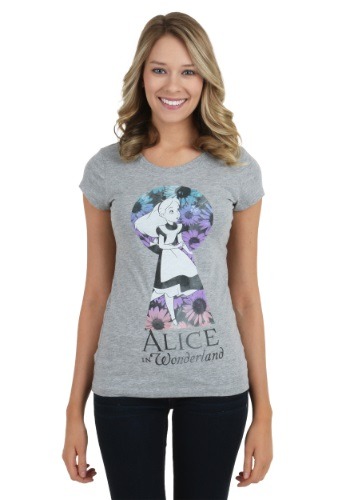 Womens Alice In Wonderland Alice Keyhole T-shirt