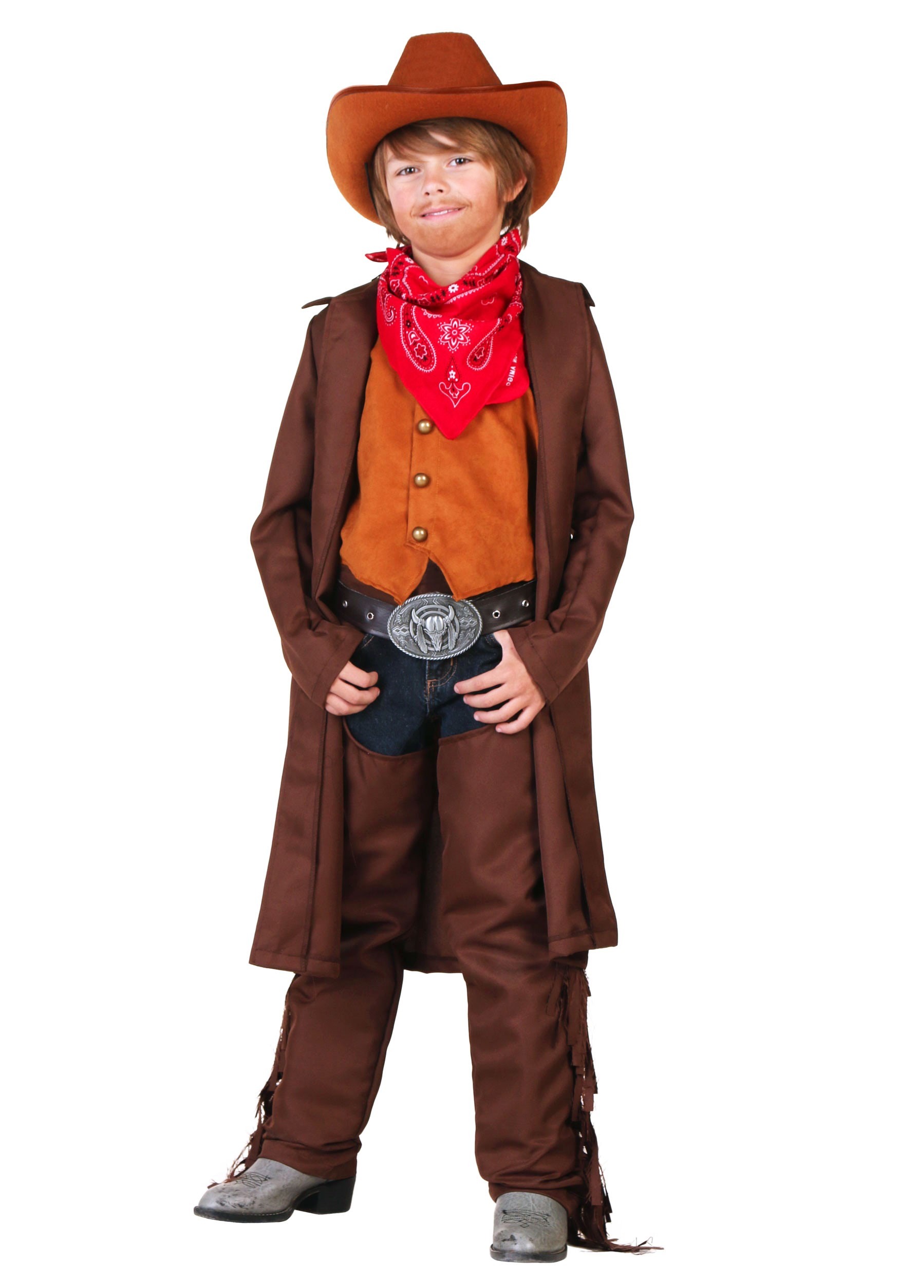 Photos - Fancy Dress FUN Costumes Cowboy Costume for Boys | Exclusive Halloween Costumes Yellow