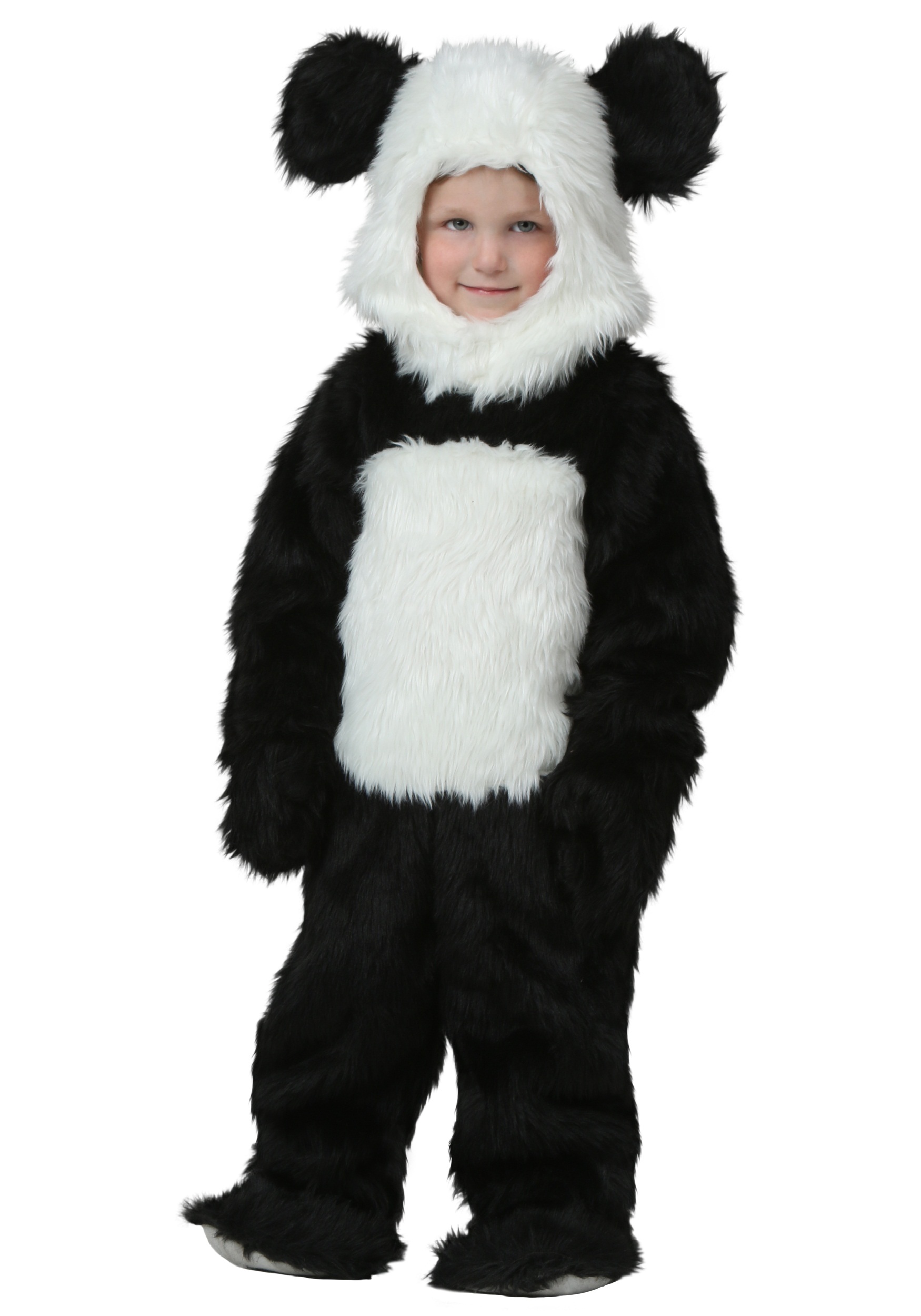 Photos - Fancy Dress Toddler FUN Costumes Exclusive  Deluxe Panda Black/White FUN2397TD 