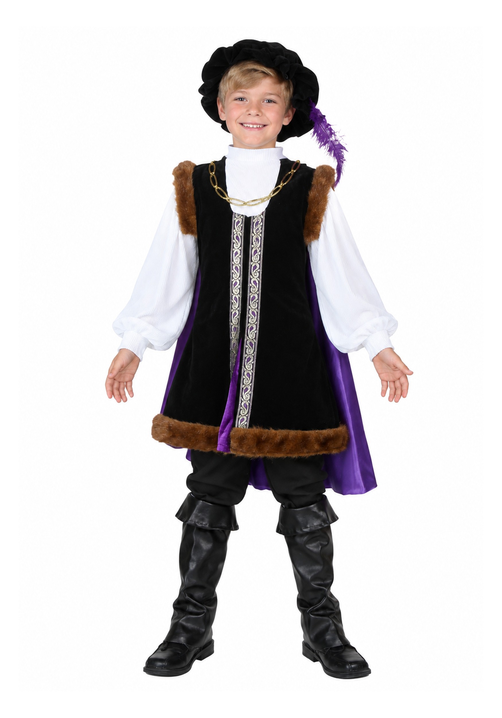 Noble Man Boys Costume | Kids Historical Costumes