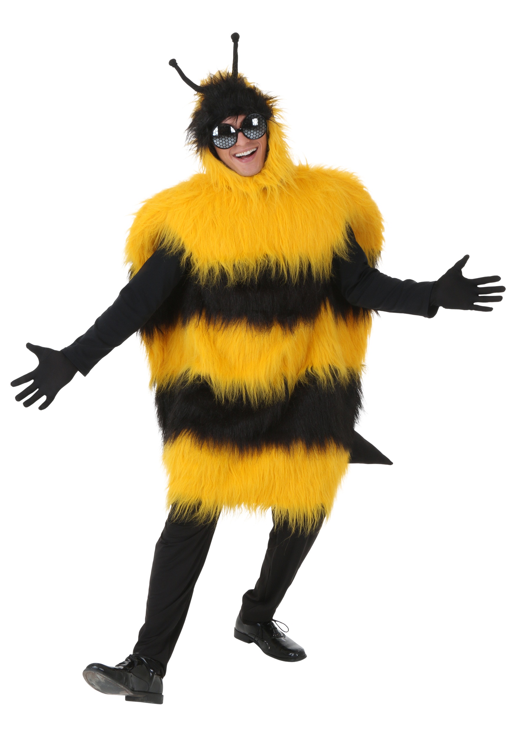 Photos - Fancy Dress Deluxe FUN Costumes  Bumblebee Costume for Adults | Bug Halloween Costumes 