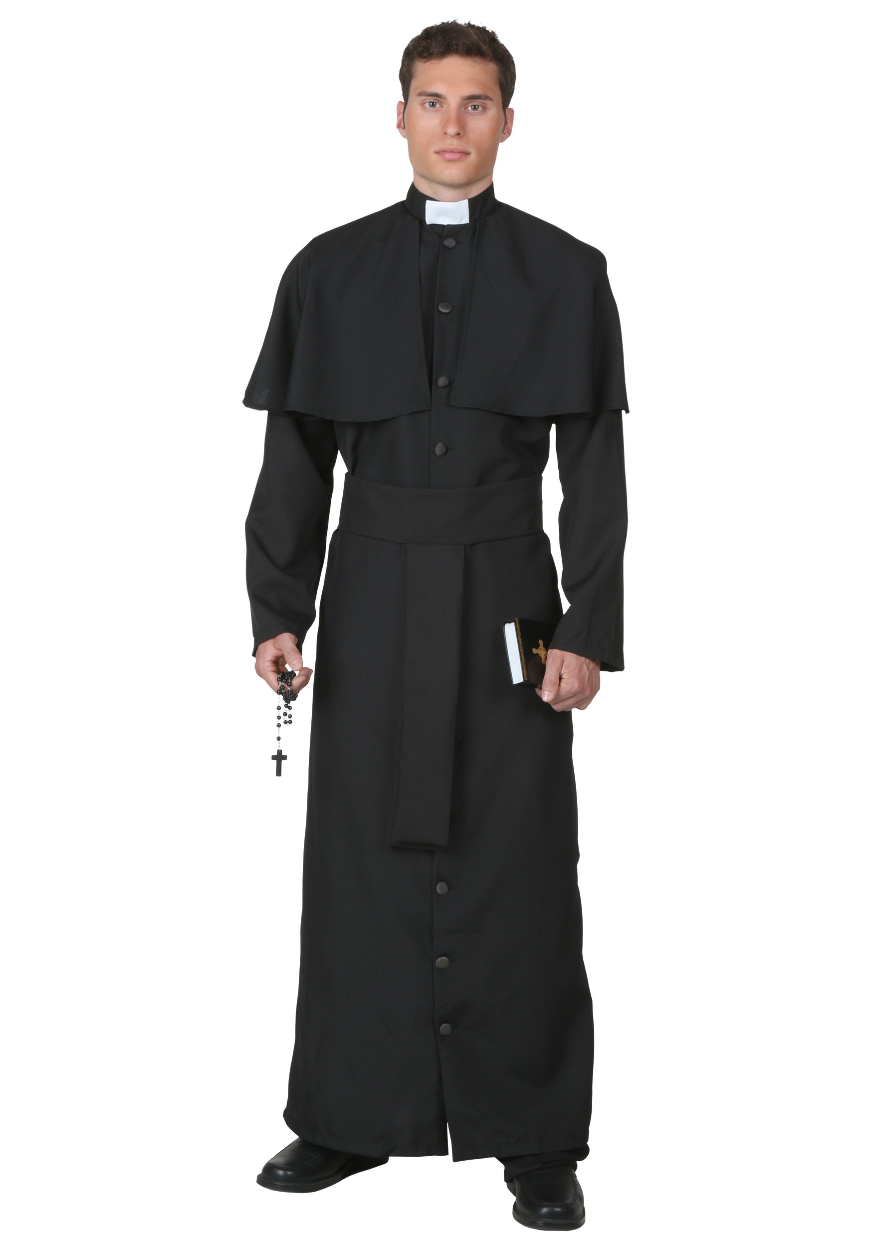 Deluxe Priest Plus Size Costume for Men