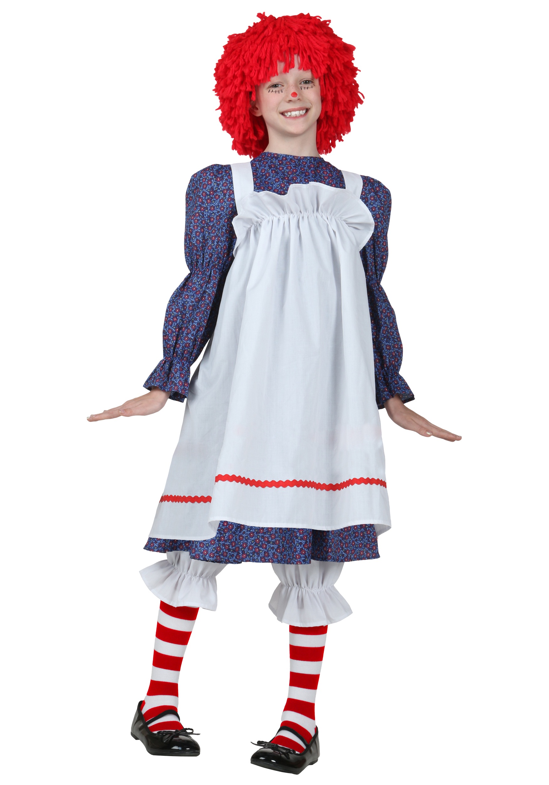Photos - Fancy Dress FUN Costumes Rag Doll Costume For Kids Blue/Red/White FUN1613CH