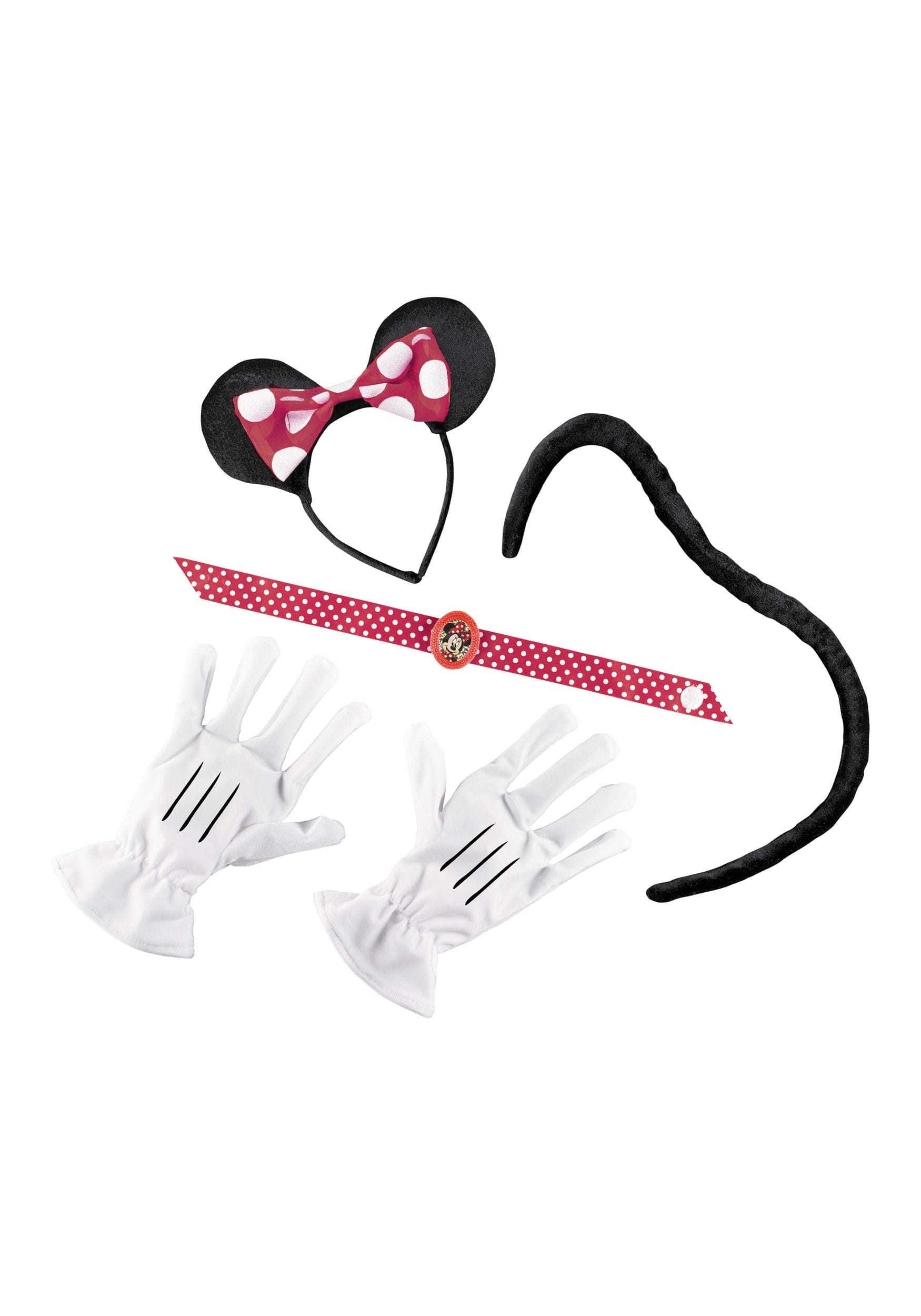 Women's Red Minnie Mouse Accessories Kit