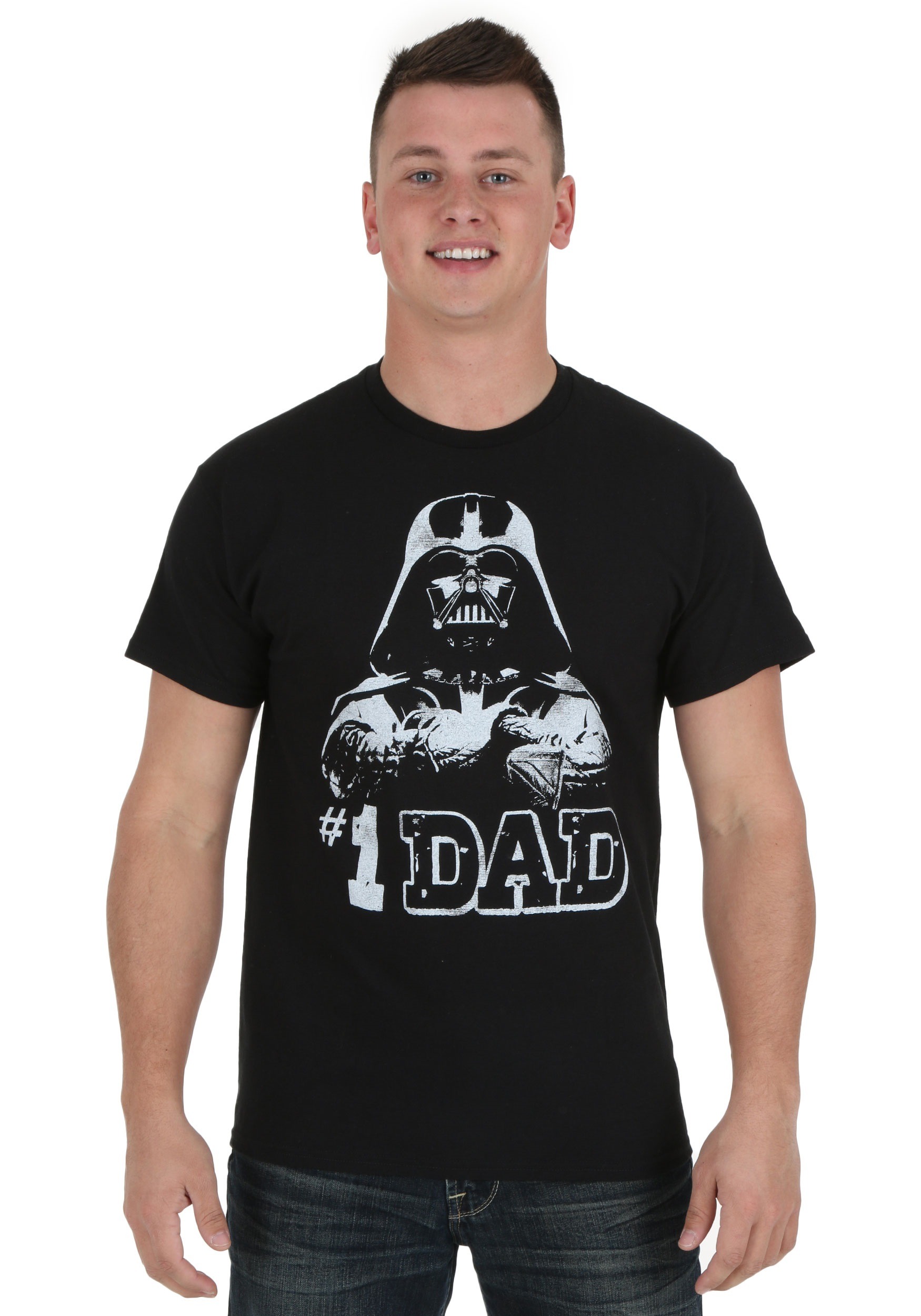 Mens Star Wars Darth Vader #1 Dad T-Shirt