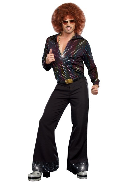 Men's Plus Size Disco Dude Costume