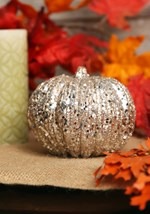 5 Inch Champagne Glitter Pumpkin Decoration Update 2