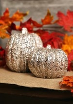 5 Inch Champagne Glitter Pumpkin Decoration Alt 1 Update 1