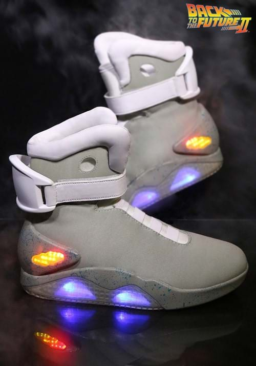 Back to The Future Part II Light Up Shoes Adult Unisex Gray 15 Fun Costumes