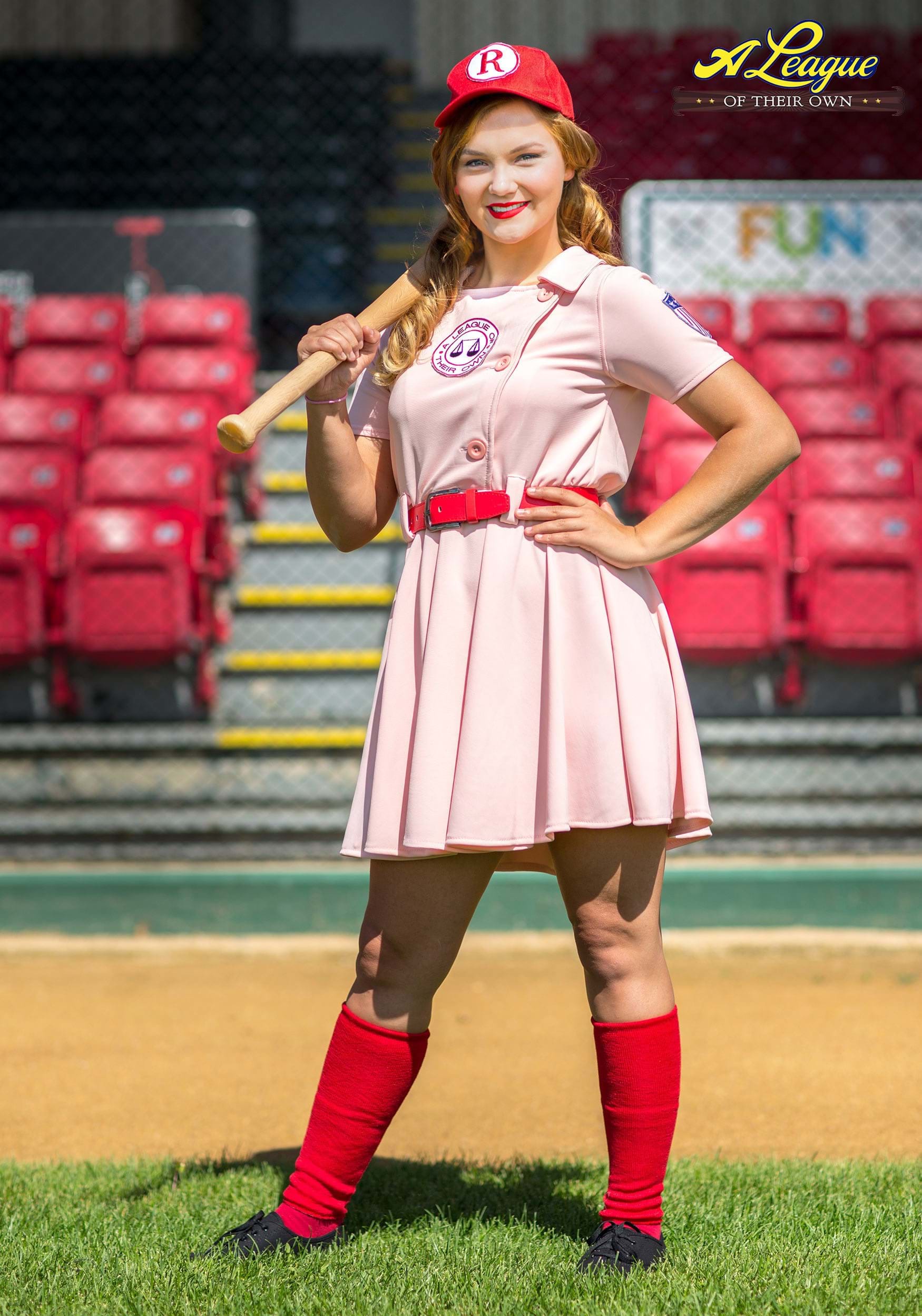 Rockford Peach Baseball Player Costume