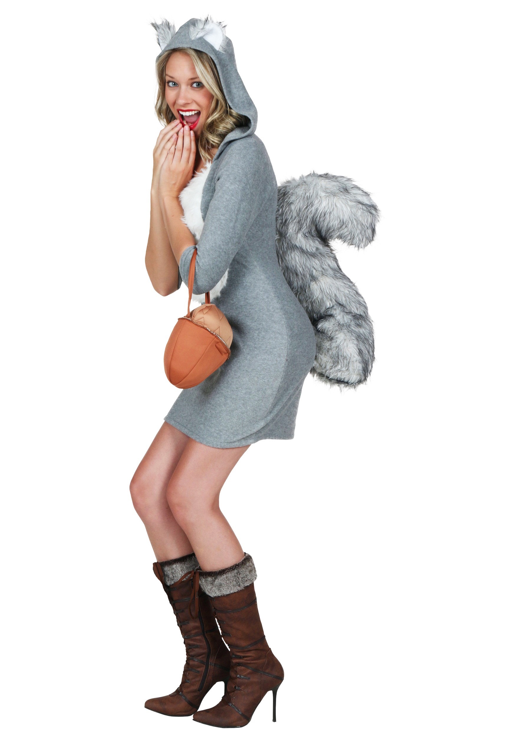 Photos - Fancy Dress FUN Costumes Sexy Squirrel Costume for Women Gray FUN2932AD