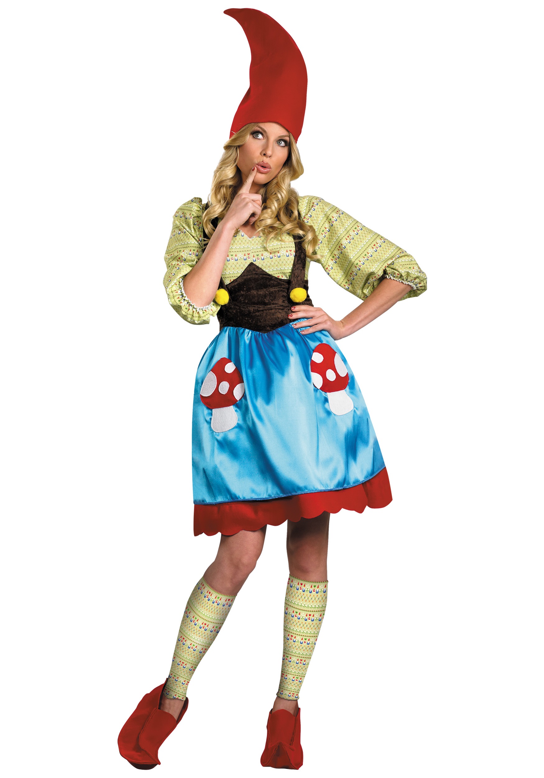 Photos - Fancy Dress Disguise Miss Gnome Costume Green/Red/Blue DI38208