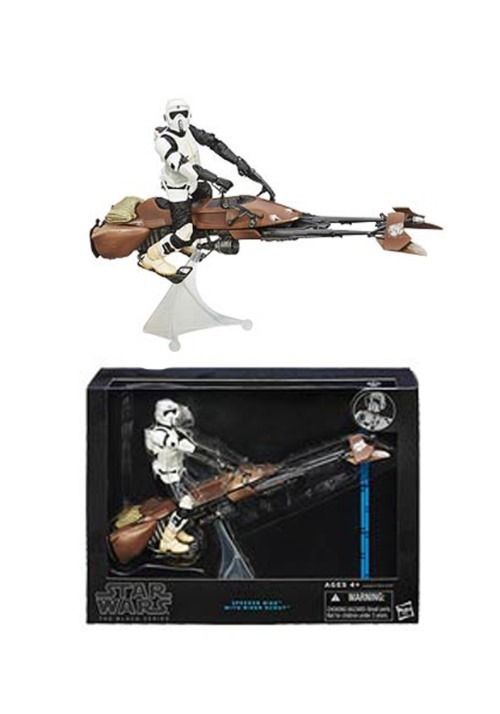 Star Wars Black Series Biker Scout with Speeder Bike