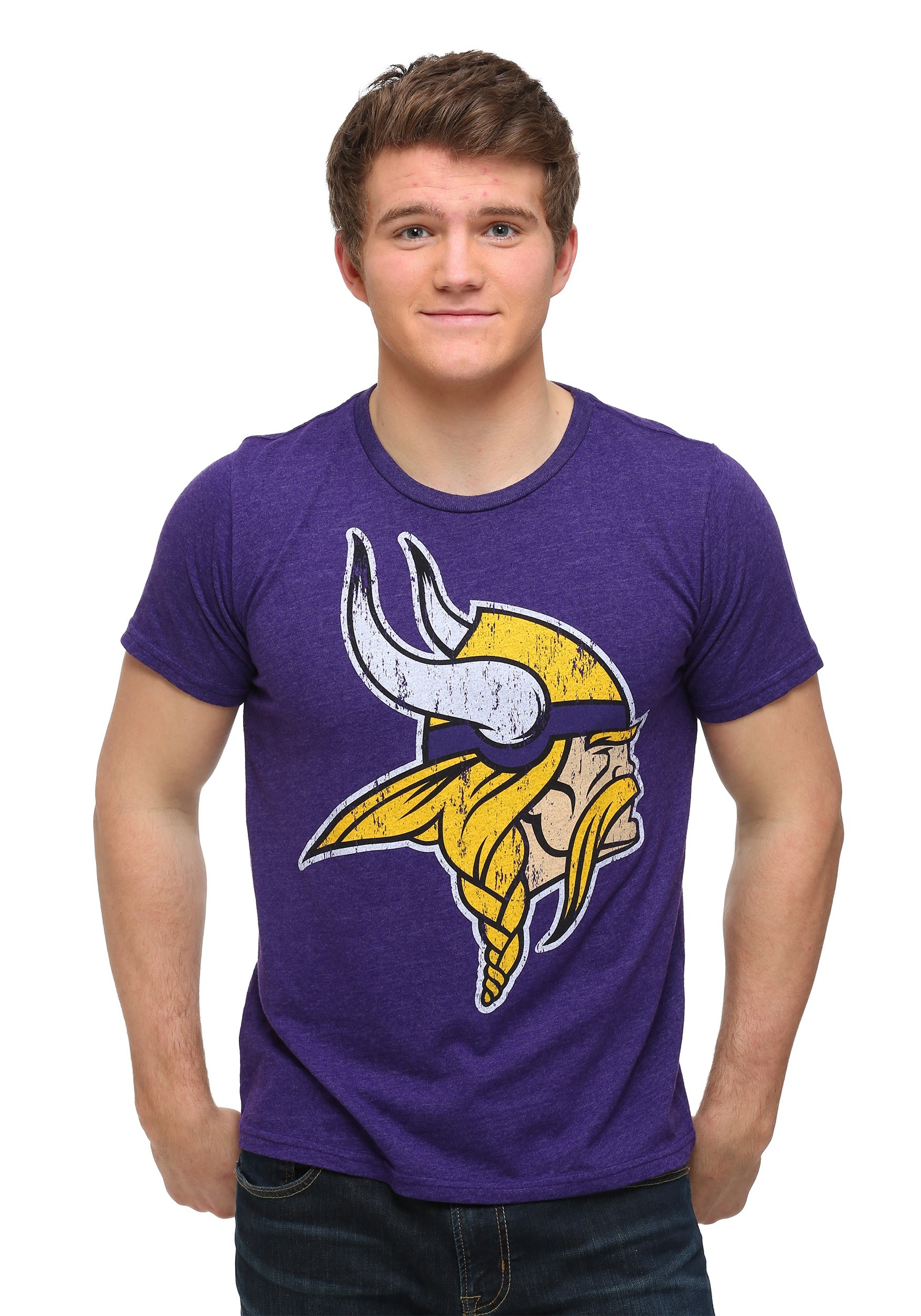 Men's Minnesota Vikings Triblend Crew T-Shirt