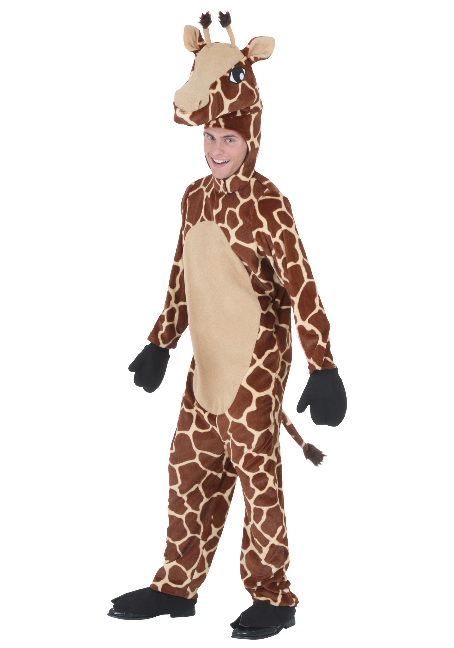 Photos - Fancy Dress Giraffe FUN Costumes Adult Plus Size  Costume Brown FUN2311PL 