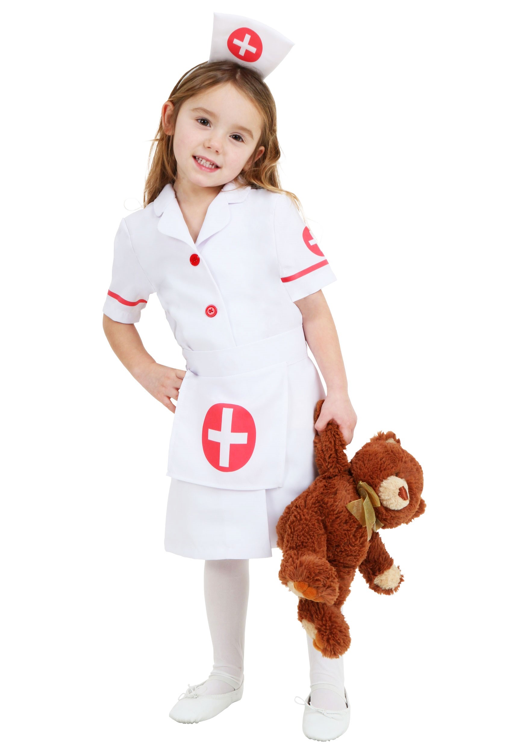 Photos - Fancy Dress Toddler FUN Costumes Exclusive Nurse  Costume Red/White FUN1213TD 