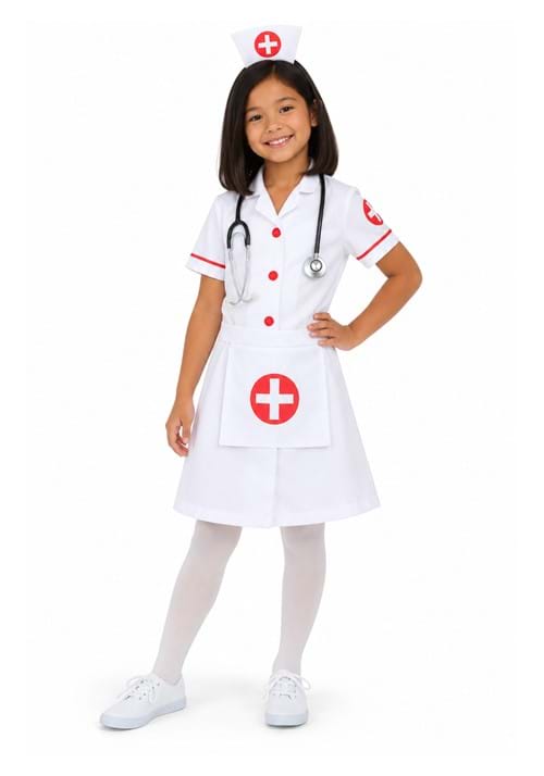 Nurse Girls Costume Dress New Main