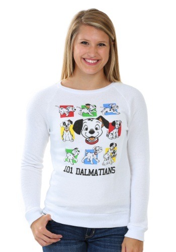 101 Dalmatians Snow Heather Pullover Juniors Sweatshirt