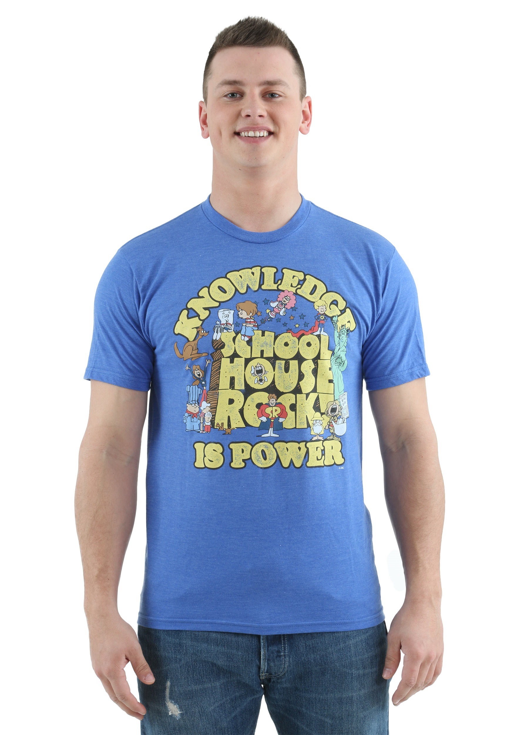 Adult Schoolhouse Rock Knowledge is Power T-Shirt | Schoolhouse Rock Apparel