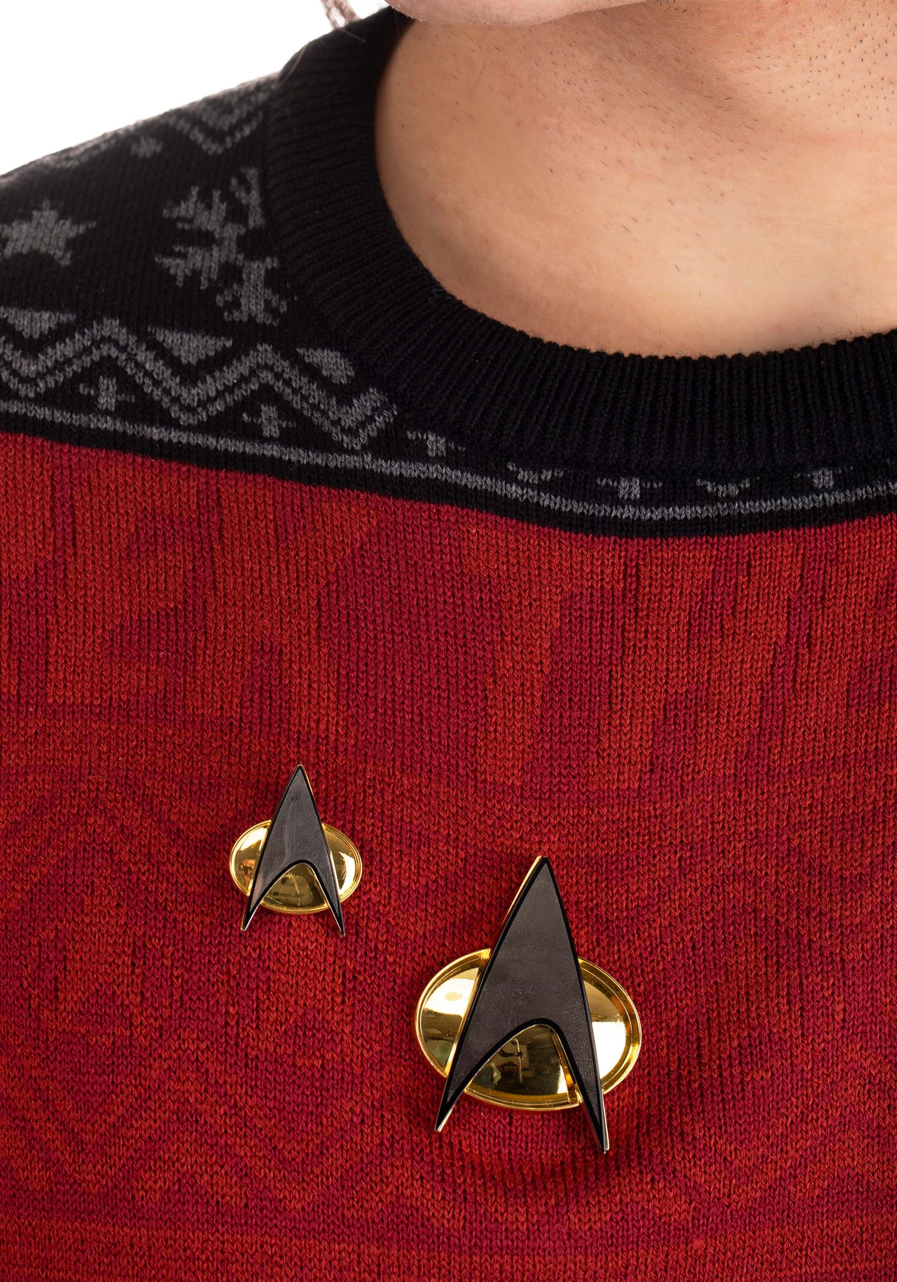 The Next Generation Replica Communicator Badge Star Trek