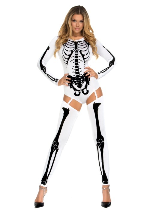 Womens White Bad to the Bone Costume