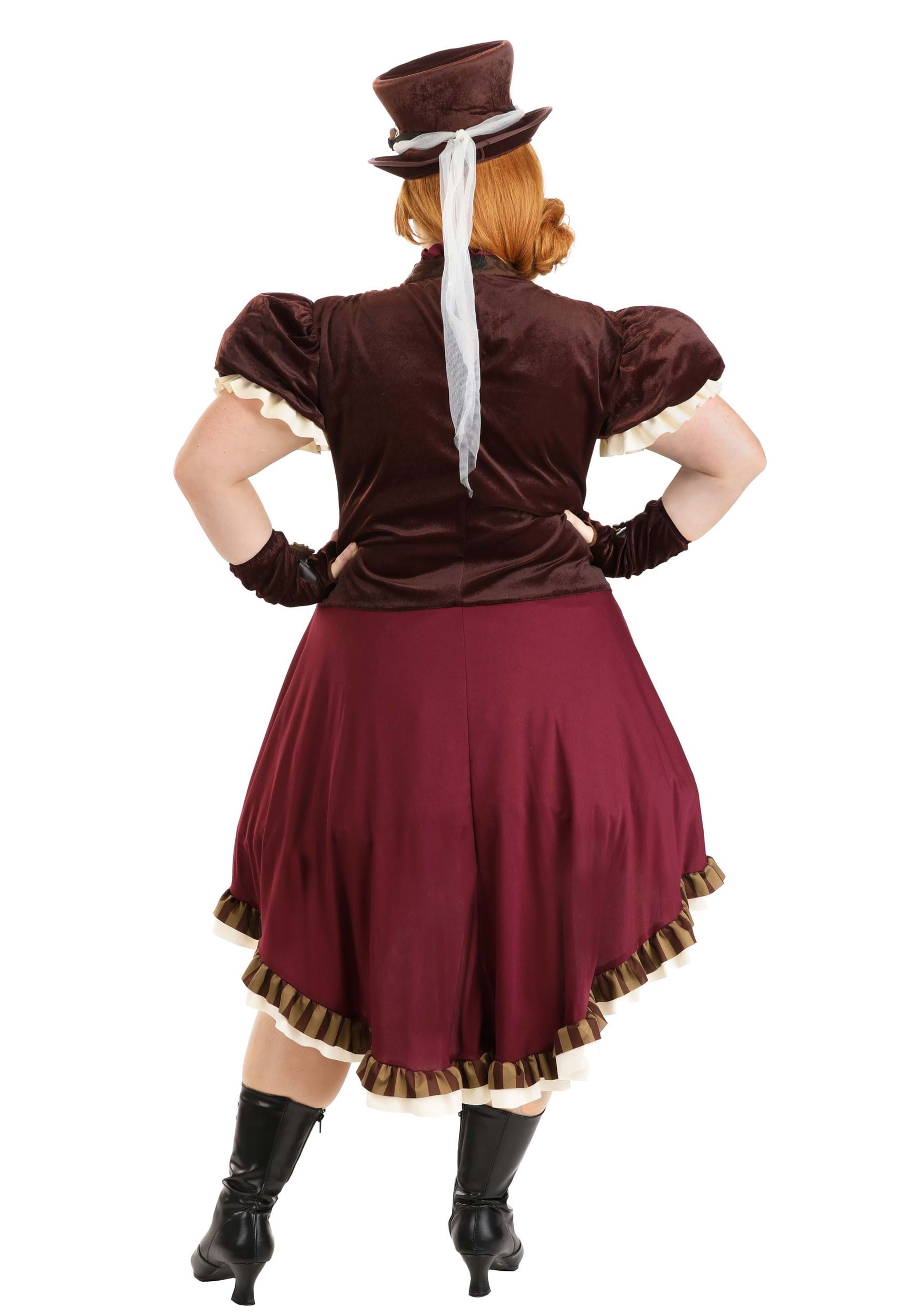 Steampunk Lady Plus Size Costume for Women