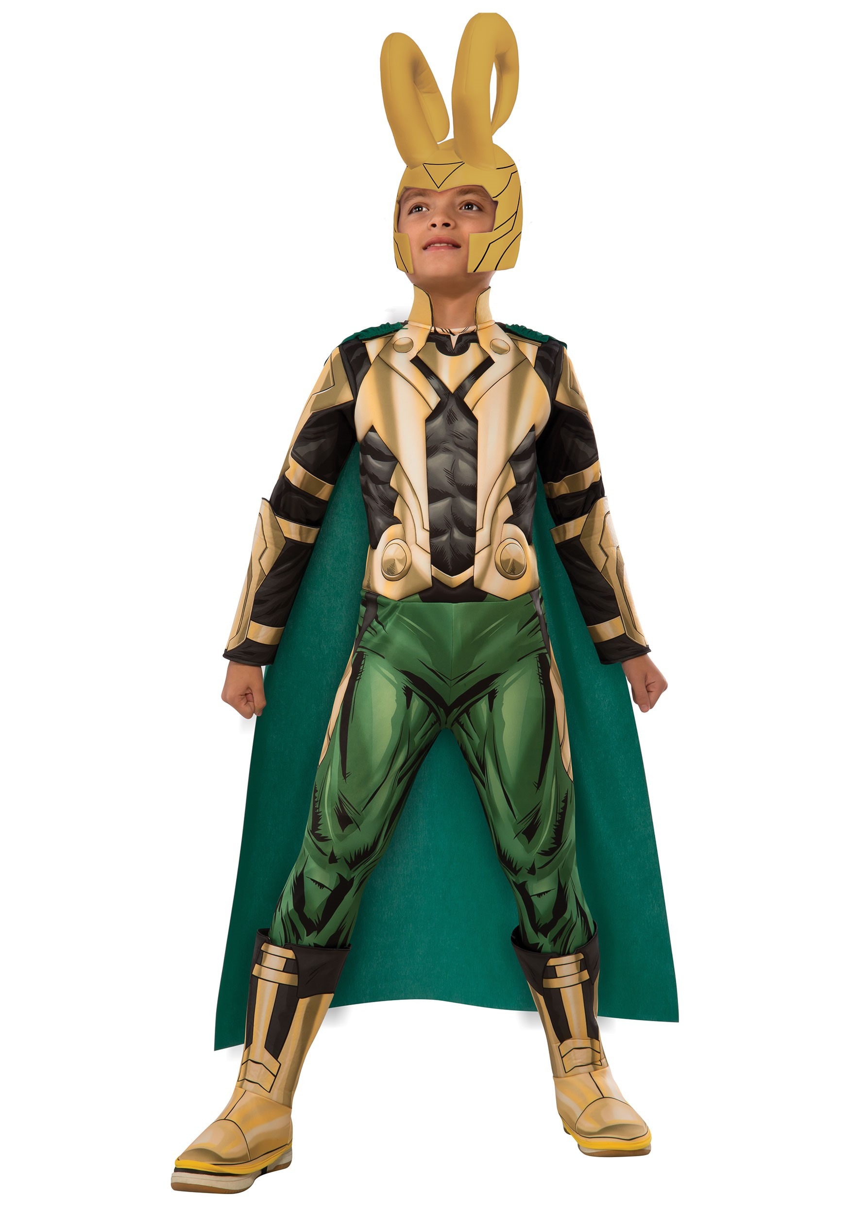 Photos - Fancy Dress Rubies Costume Co. Inc Deluxe Loki Costume for Kids | Kid's Marvel Costume 