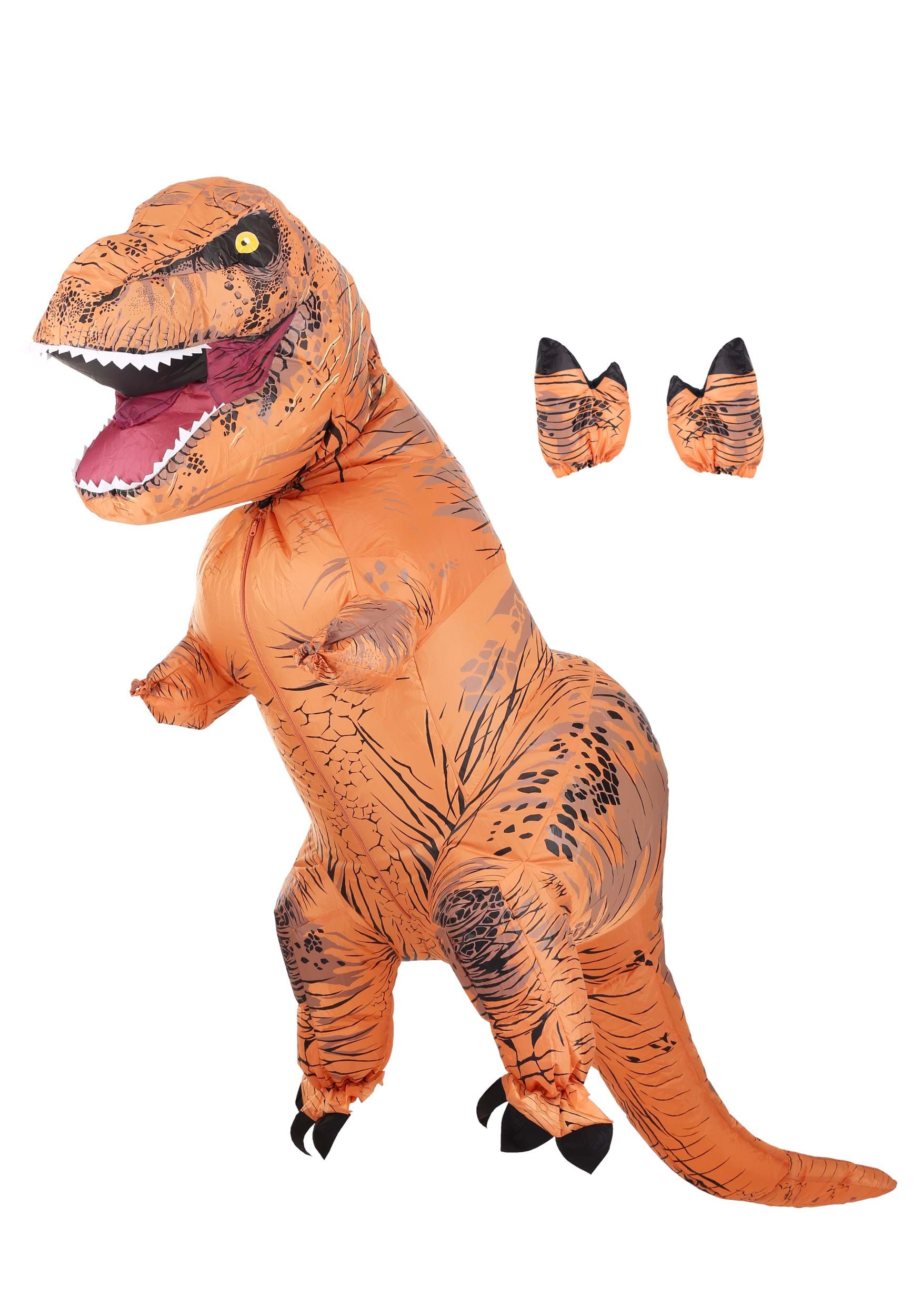 Child Inflatable Trex Dinosaur Costume Kids Boys Jurassic Blow Up T Rex  T-Rex