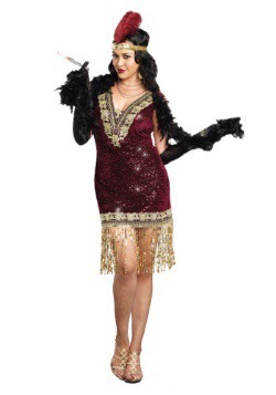 Sophisticated Lady Plus Size Flapper Dress