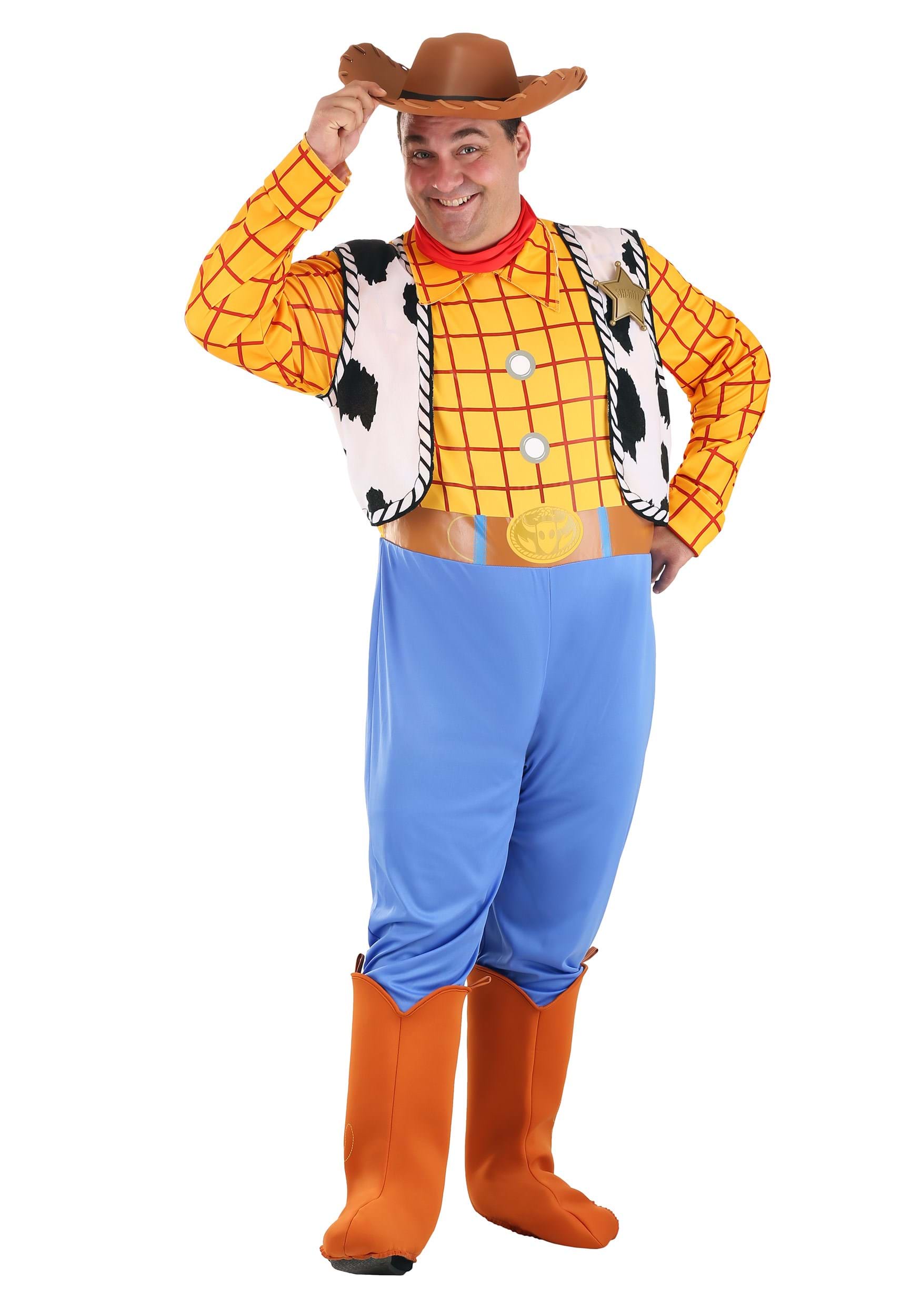 Photos - Fancy Dress Woody Disguise Toy Story Men's  Costume | Standard and Plus Size Brown/ 