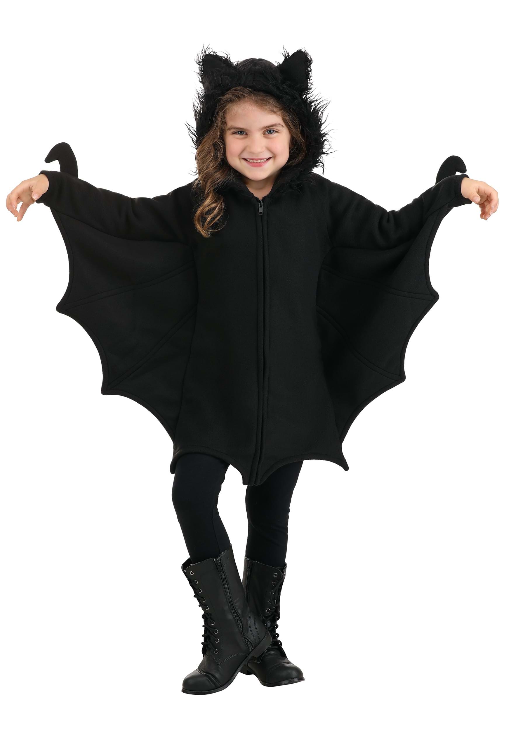 Photos - Fancy Dress Leg Avenue Cozy Black Bat Costume for Girls | Bat Costumes Black LEC49100