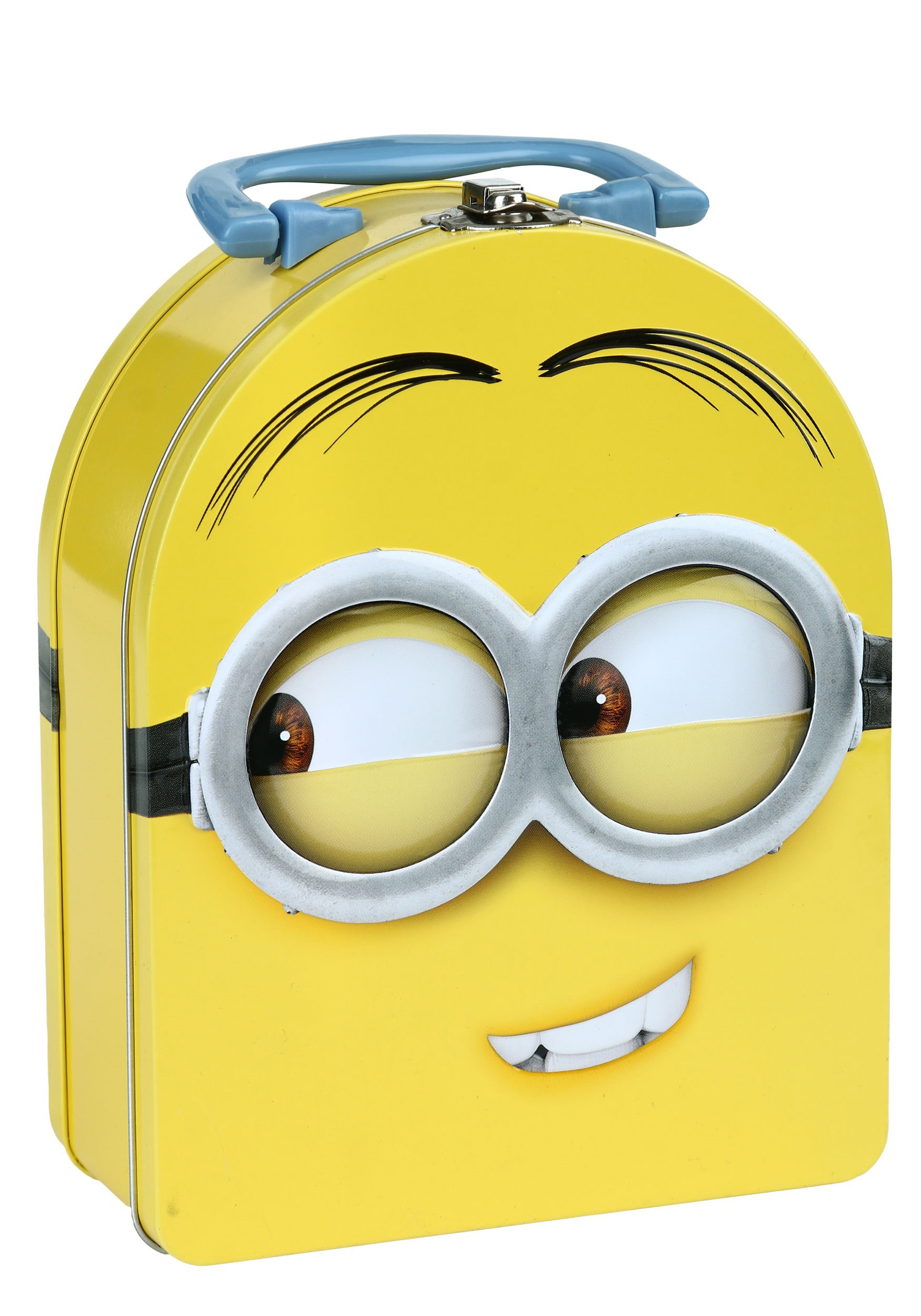 Smiling Minion Yellow Colored Tin Small Kids Lunch Box