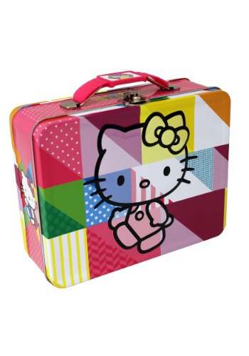 Walking Hello Kitty Embossed Lunch Box