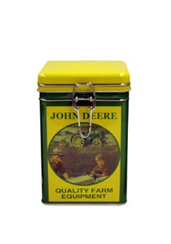 John Deere Quality Square Lock-Top Tin