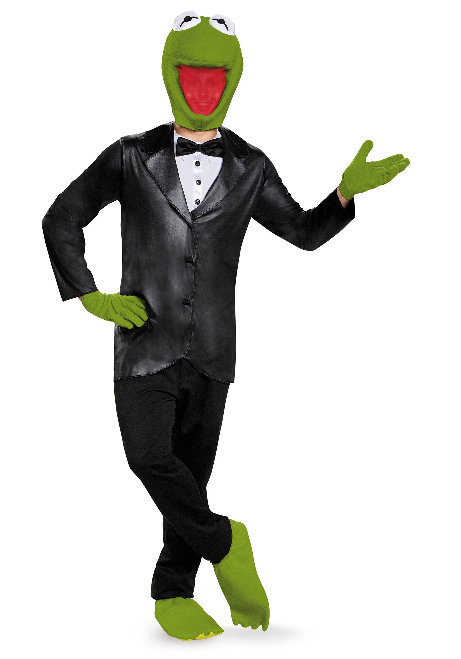 Photos - Fancy Dress Deluxe Disguise Men's  Kermit The Frog Costume Black/Green DI88663 