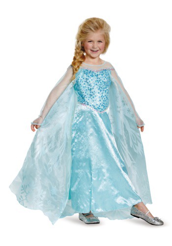 Girls Frozen Elsa Prestige Costume