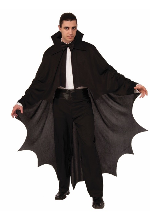 Adult Vampire Black Bat Cape