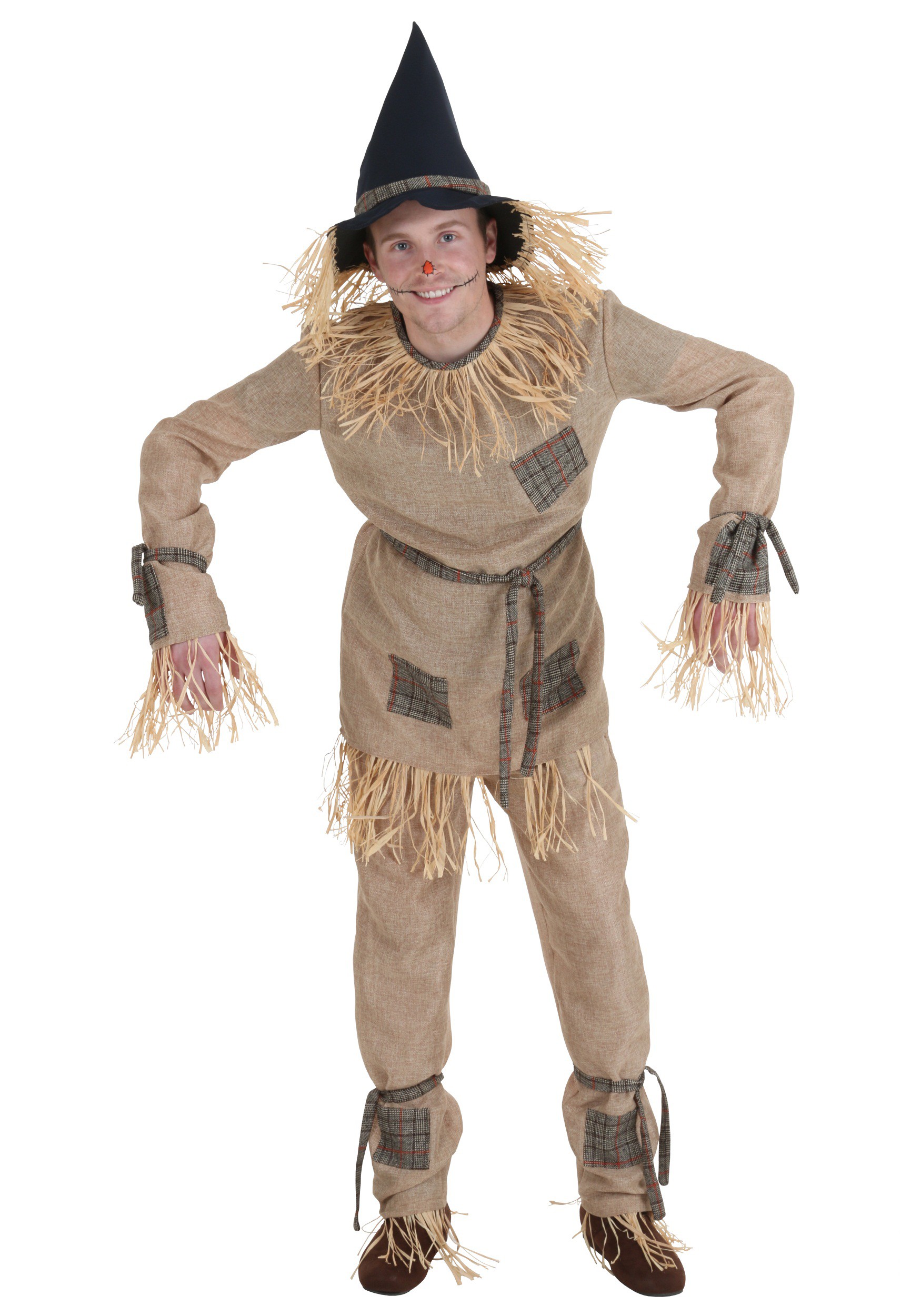Adult Plus Size Stuffed Scarecrow Costume