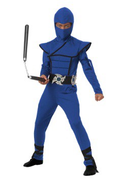 Blue Stealth Ninja Costume For Kids