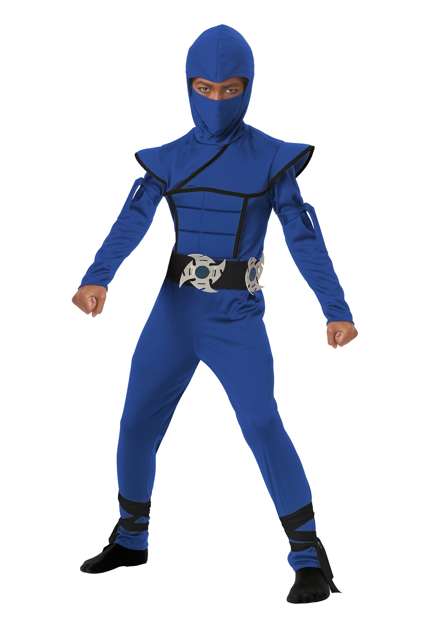 Photos - Fancy Dress California Costume Collection Kids Blue Stealth Ninja Costume Black/Bl 